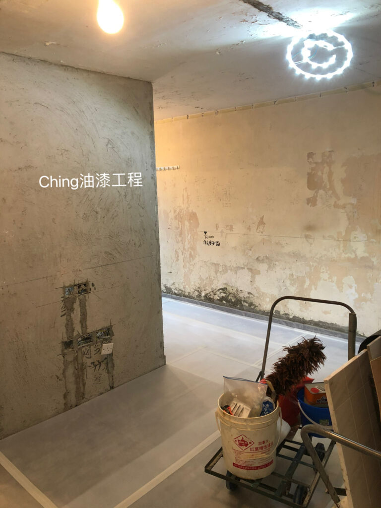 九龍公屋油漆工程-400呎單位施工細節