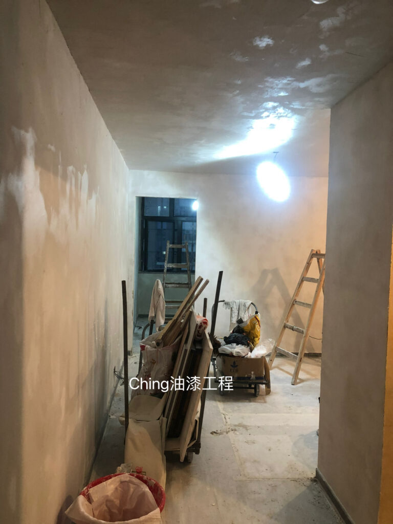 九龍公屋油漆工程-400呎單位施工細節