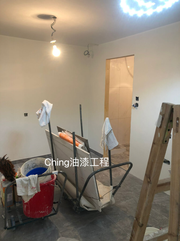 九龍公屋油漆工程-400呎單位施工細節