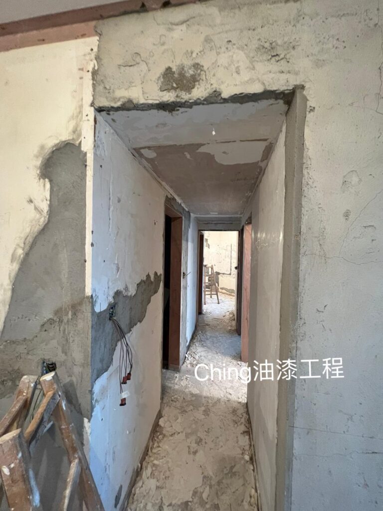 油漆工程-680呎海景房剷底批灰油油