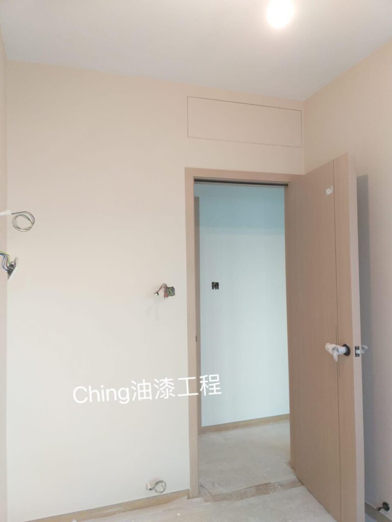 油漆工程-680呎海景房剷底批灰油油