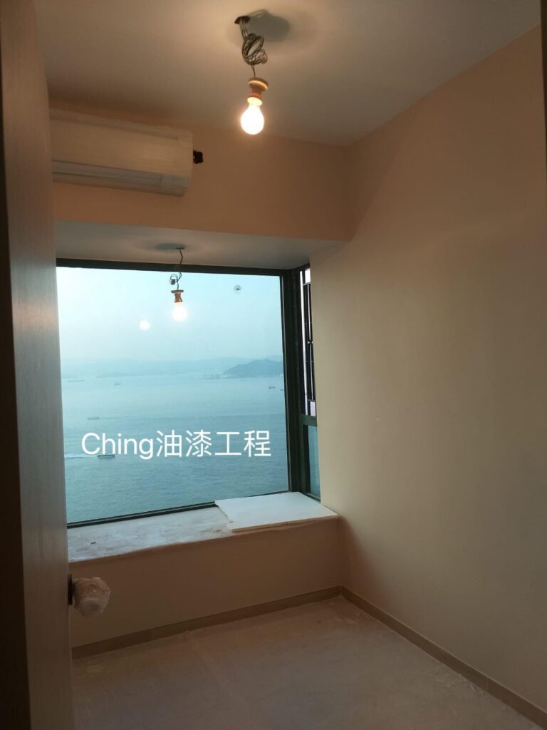 油漆工程-680呎海景房剷底批灰油油