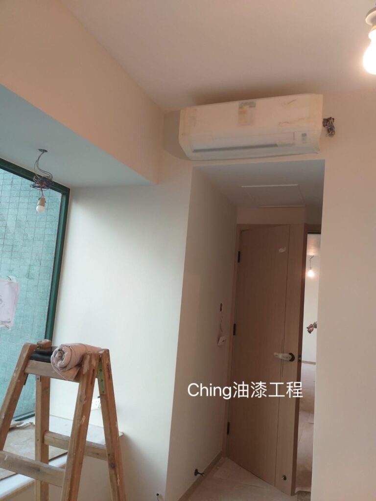 油漆工程-680呎海景房剷底批灰油油