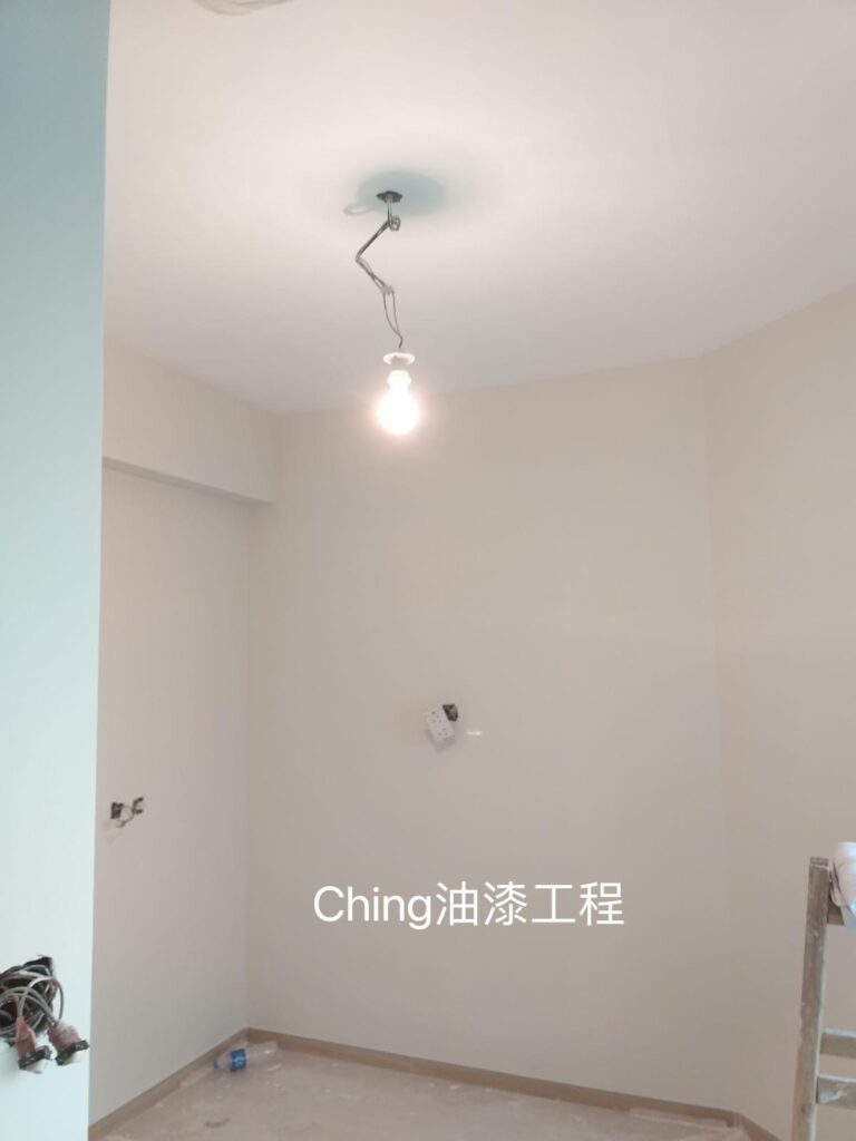 油漆工程-680呎海景房剷底批灰油油