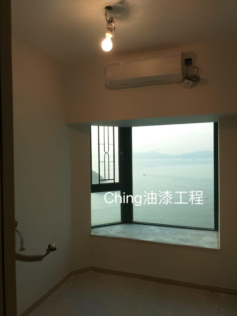 油漆工程-680呎海景房剷底批灰油油