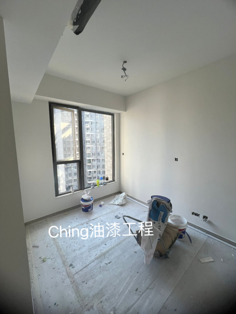 沙田油漆工程-立邦批牆灰施工細節