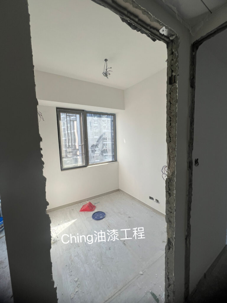 沙田油漆工程-立邦批牆灰施工細節