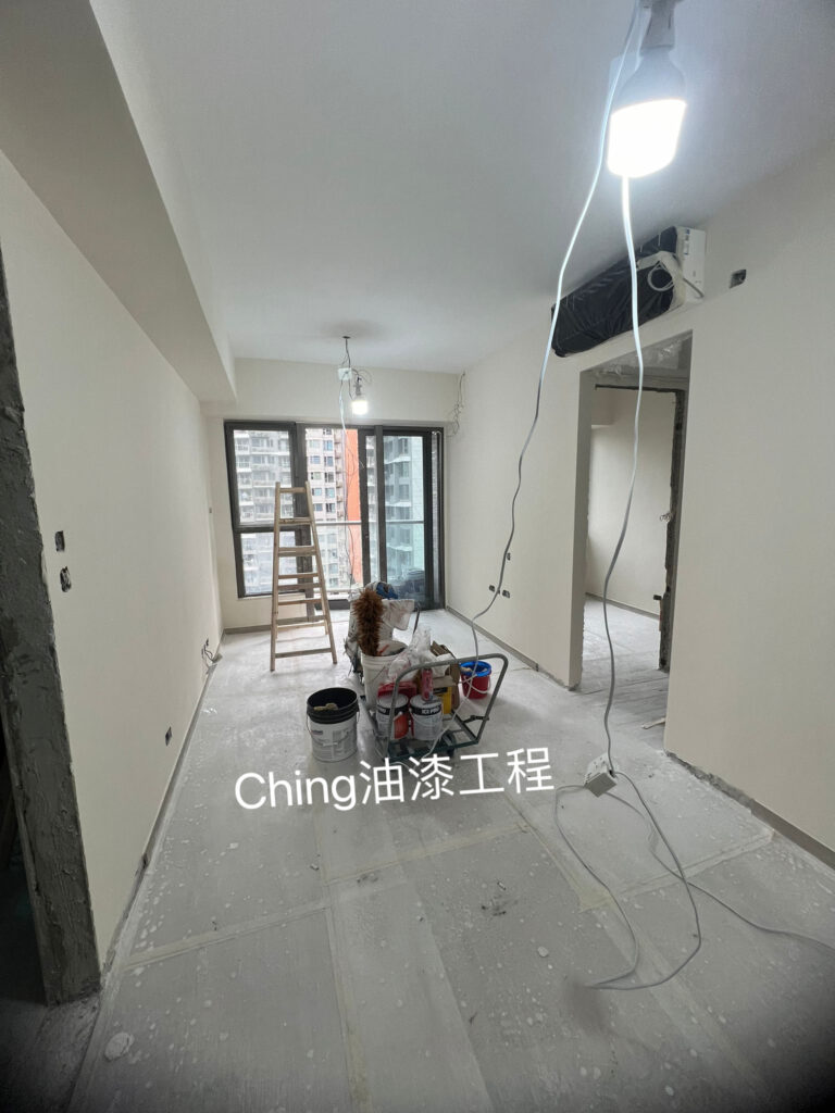 沙田油漆工程-立邦批牆灰施工細節