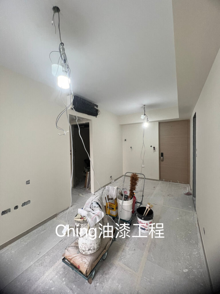 沙田油漆工程-立邦批牆灰施工細節