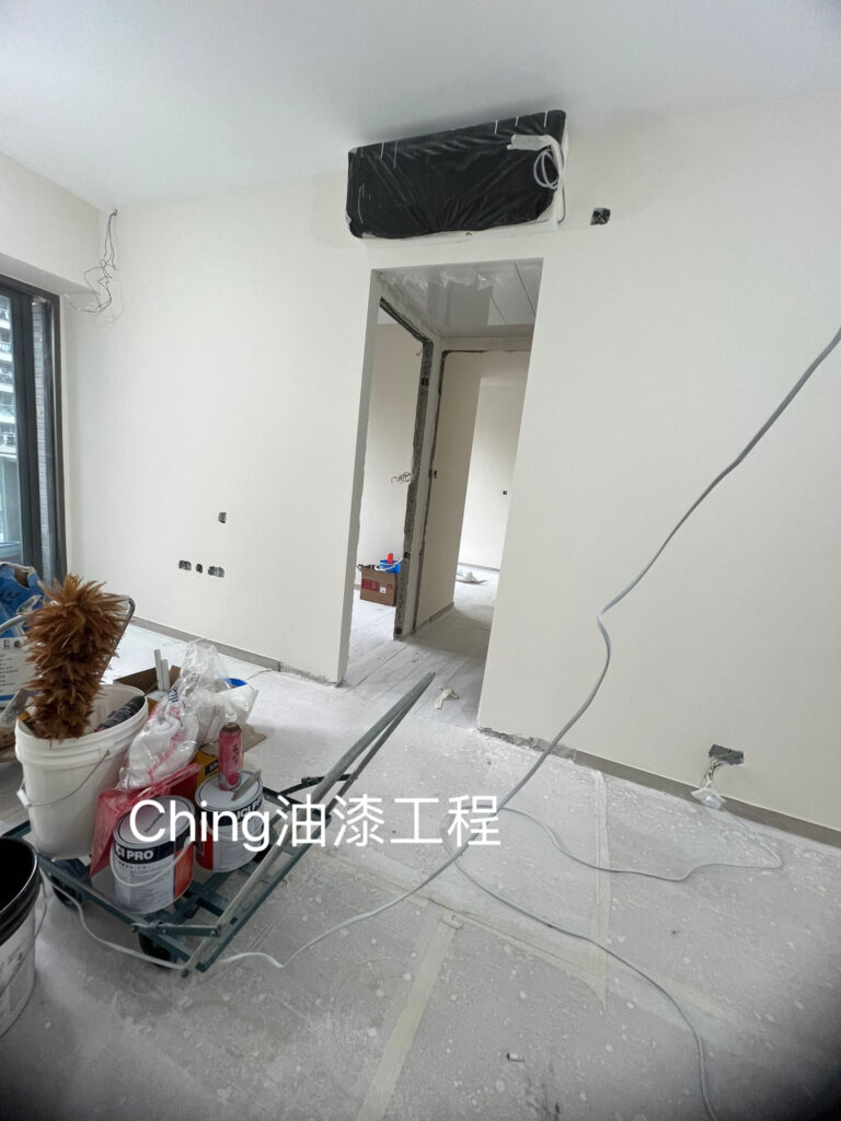 沙田油漆工程-立邦批牆灰施工細節