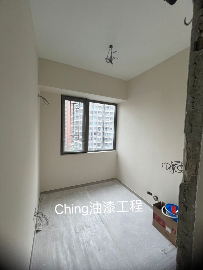 沙田油漆工程-立邦批牆灰施工細節