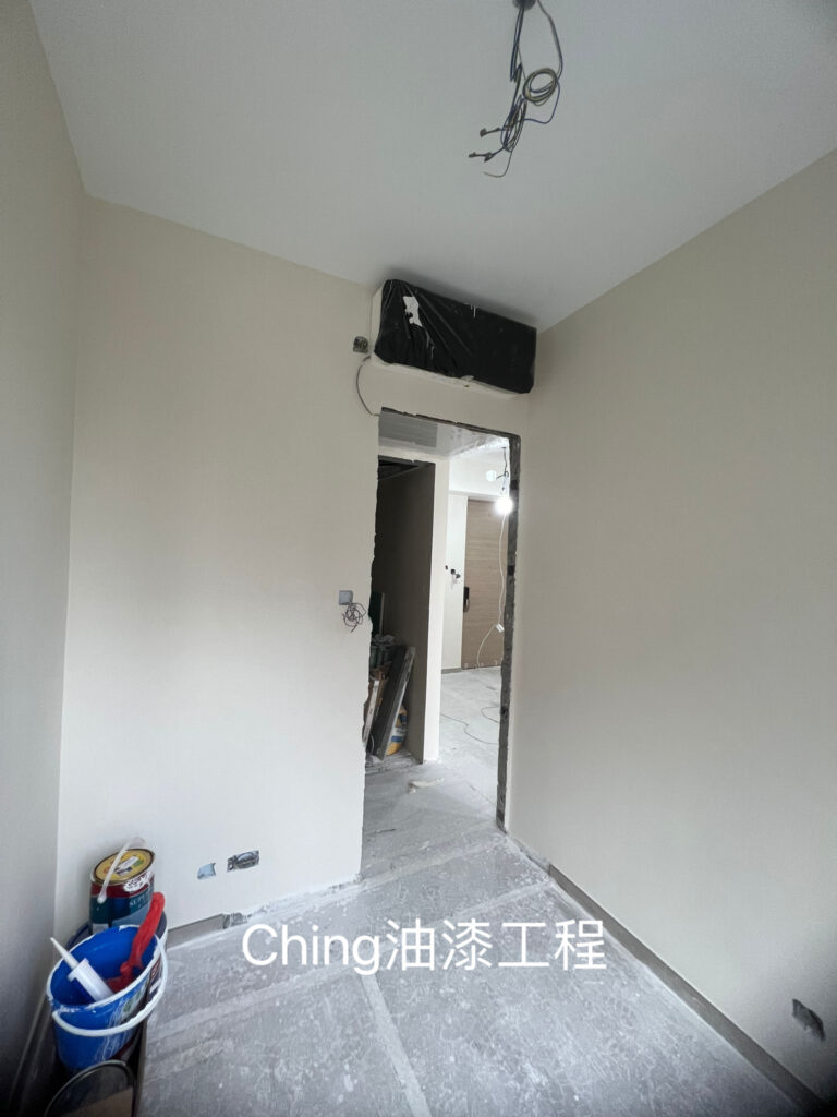 沙田油漆工程-立邦批牆灰施工細節